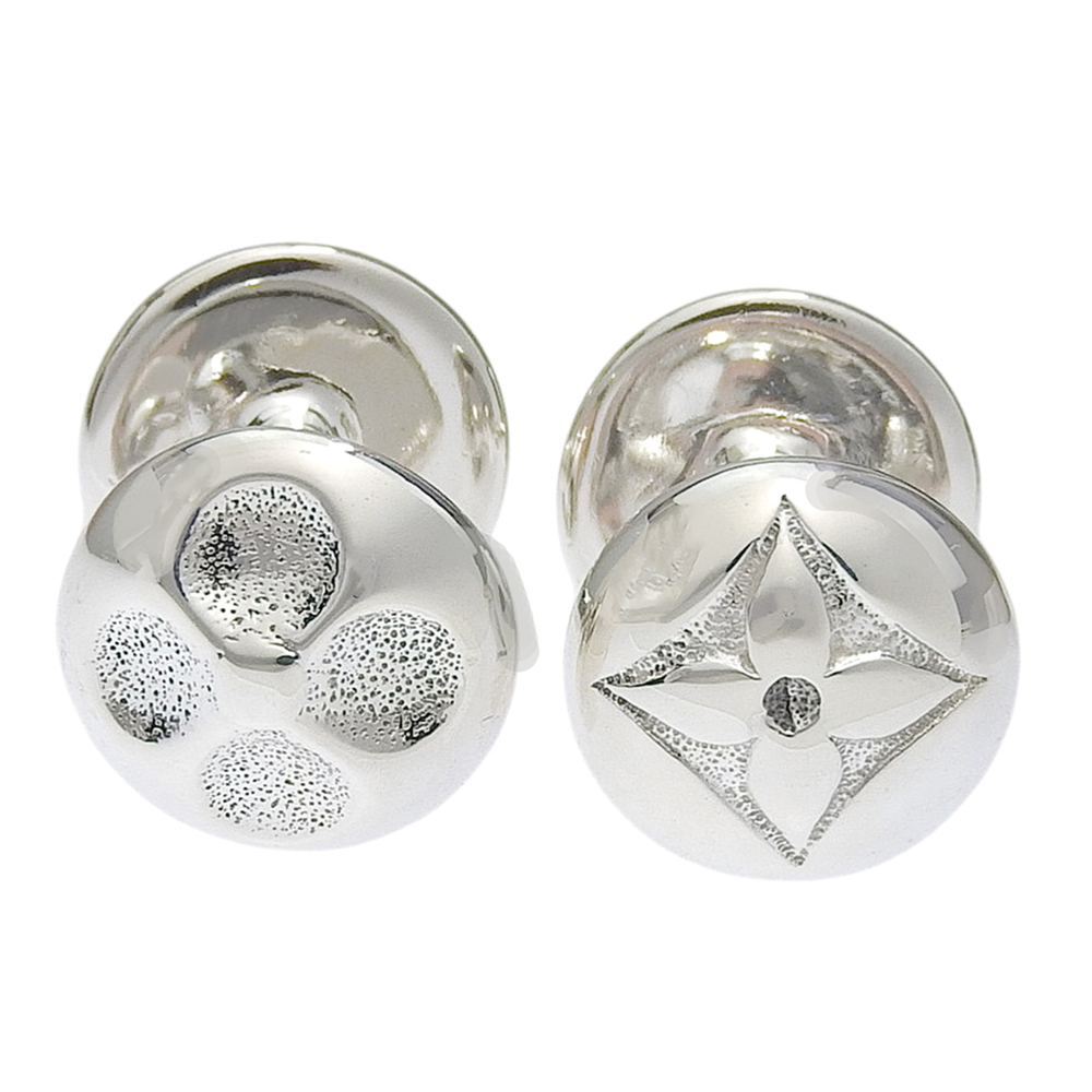 Louis Vuitton Bouton de Manchette Cufflinks, M65059, Sterling Silver 925, Unisex